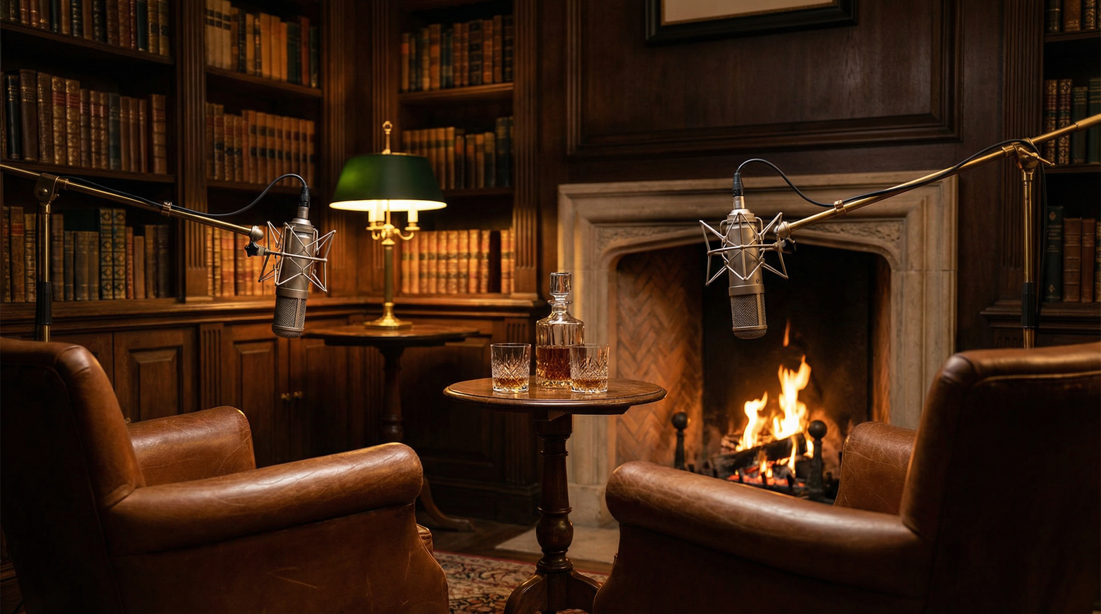 Podcast recording studio